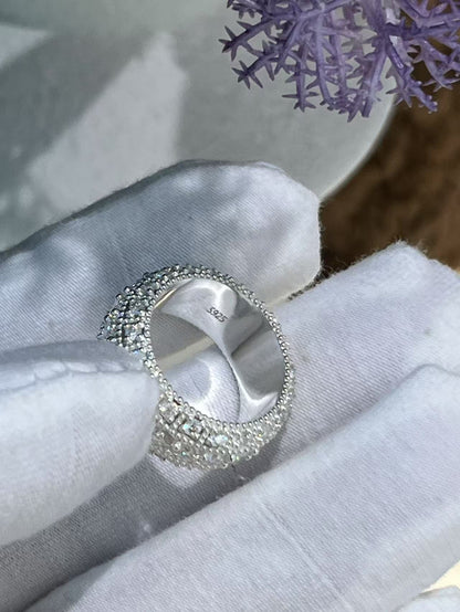 Pirmiana Luxury S925 Silver Various Styles Fashion Luxury S925 Silver Moissanite Diamond Ring Fashion Wedding Band Engagement Jewelry