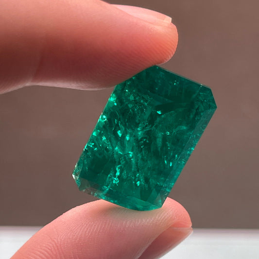 Pirmiana 26.64ct Emerald Cut Lab Grown Emerald