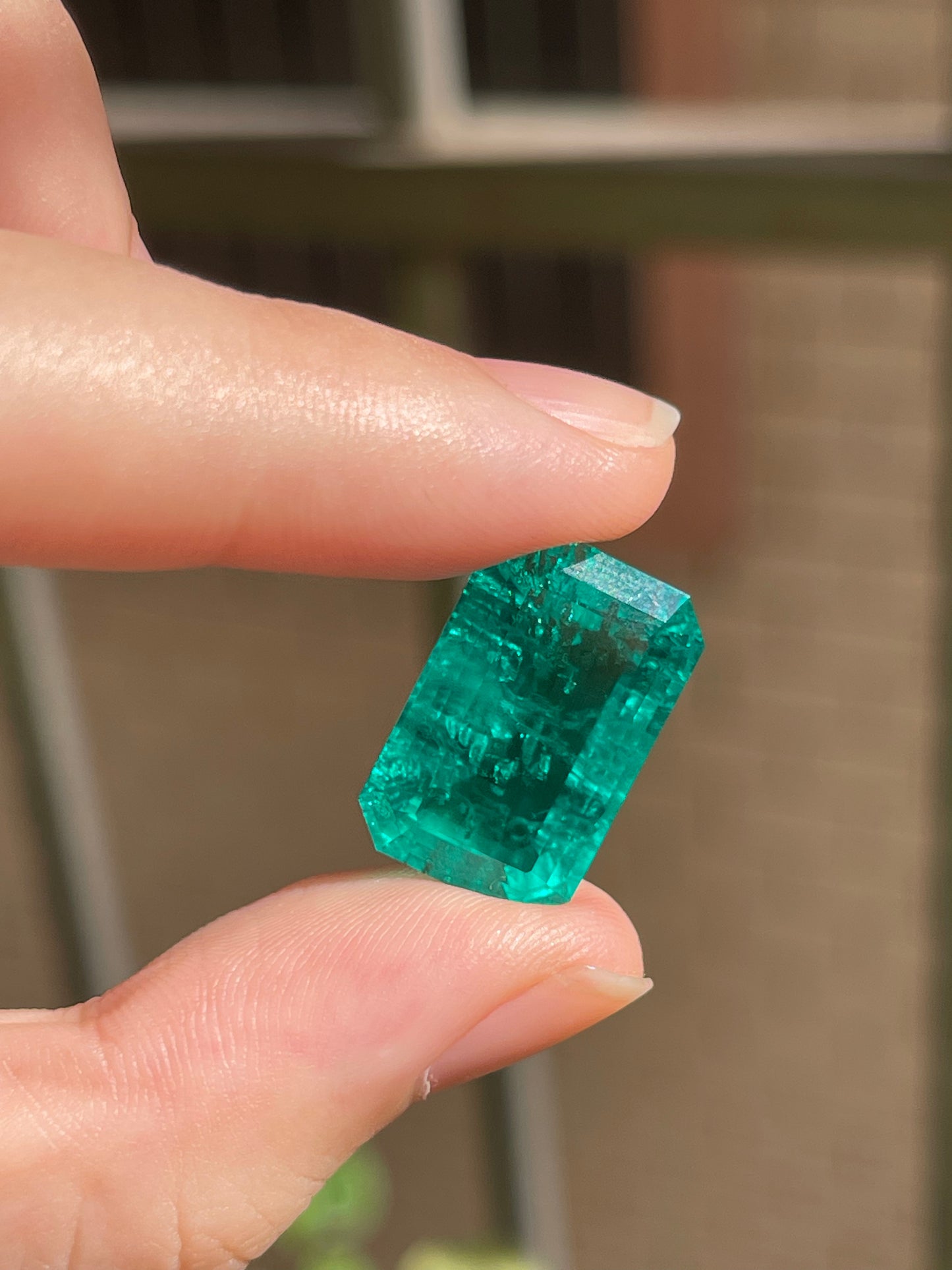 Pirmiana 16.62ct Emerald Cut Lab Grown Emerald