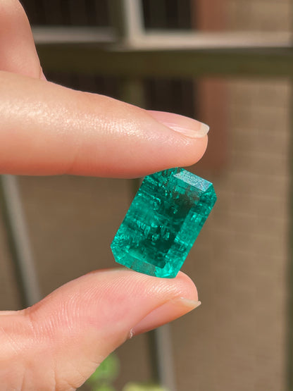 Pirmiana 16.62ct Emerald Cut Lab Grown Emerald