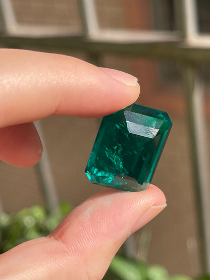 Pirmiana 29.08ct Emerald Cut Lab Grown Emerald
