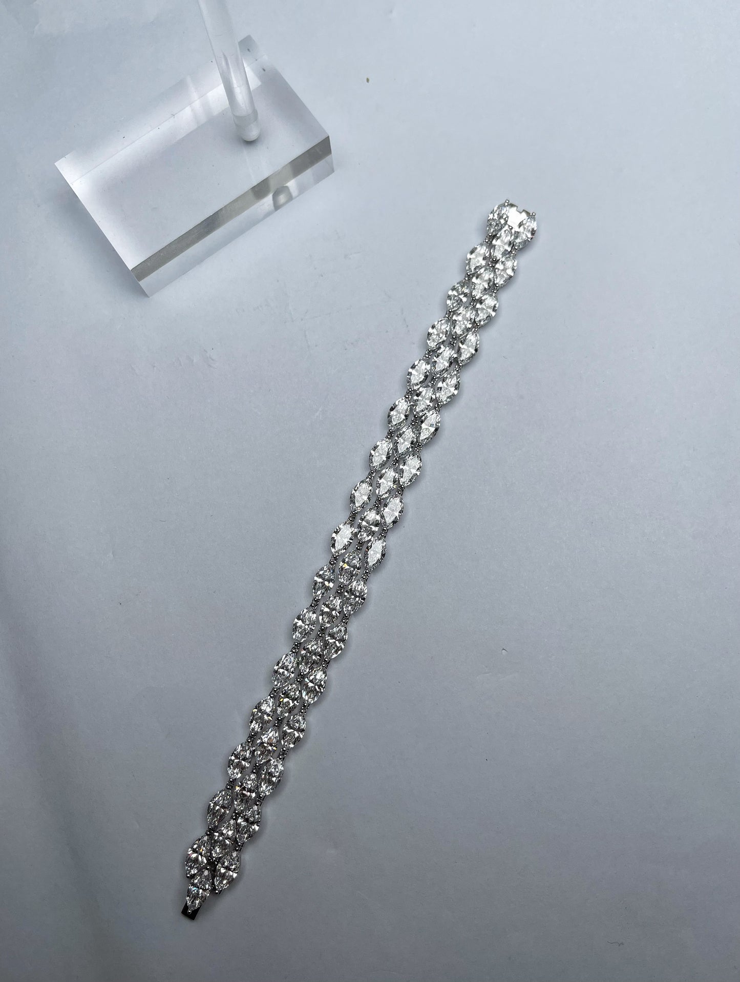 Pirmiana Custom Design 14K Gold 24.658ct Marquise Lab Grown Diamond Bracelet Jewelry for Woman Gift