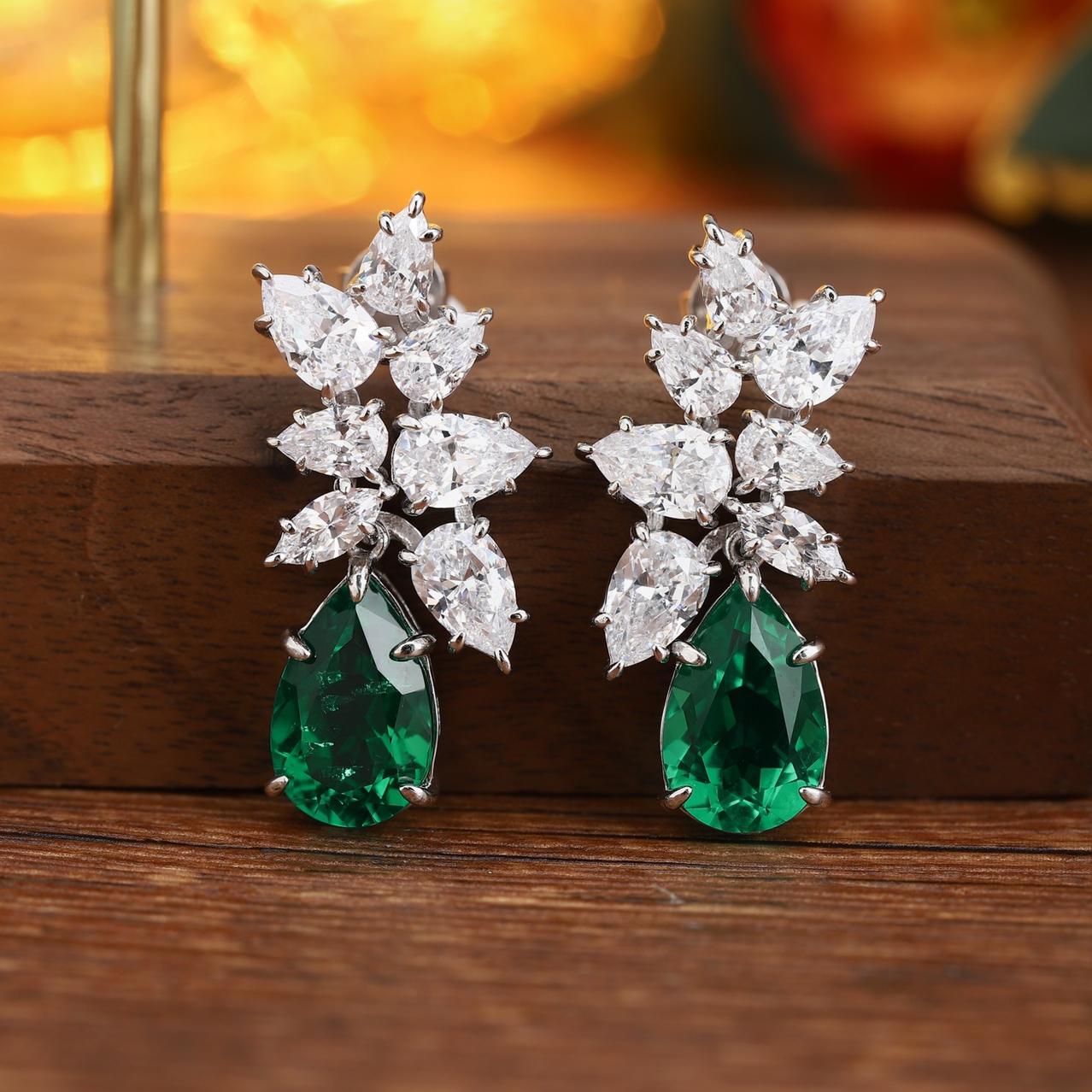 Pirmiana Hot Sale S925 Silver 5.79ct Lab Grown Emerald Ring Women Engagement Fashion Finger Gemstone Jewelry