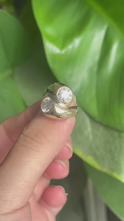 Pirmiana Jewelry Custom Design Ruif Jewelry Classic Design  14k yellow gold Single 1ct Lab Grown Diamond Ring Engagement Wedding Band Rings for Women Fine Jewelry