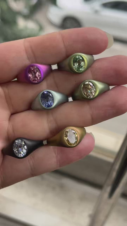 Pirmiana Jewelry Custom Design Ruif Jewelry Classic Design titanum gold moissanite Ring Jewelry