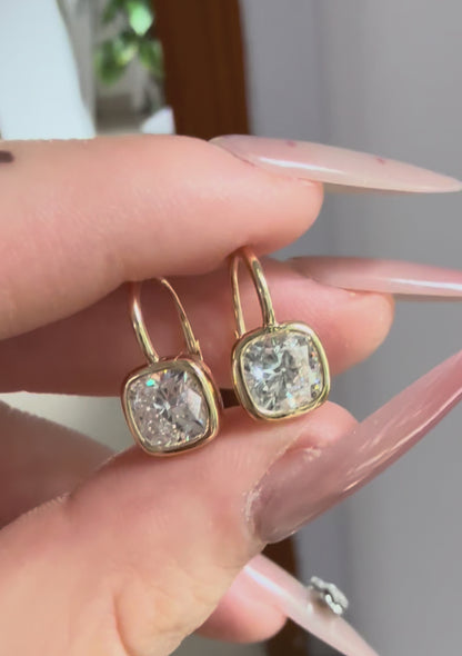 Pirmiana Customized 14k Yellow Gold 1ct each Lab Grown Diamond Earrings for Women Party Gift