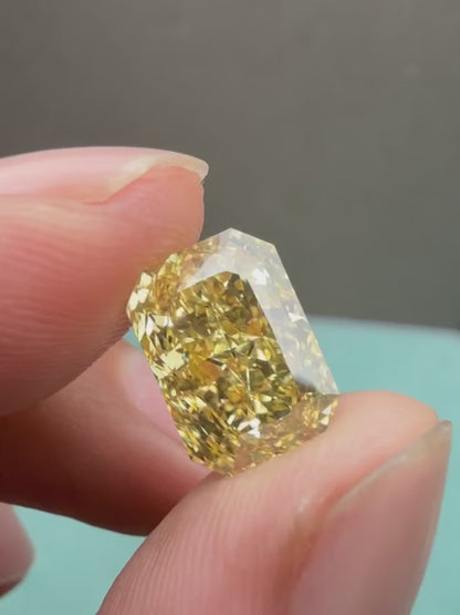 Pirmiana 5CT Radiant Shape  Lab Grown Yellow Diamond