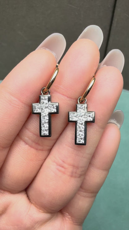 Pirmiana Custom Design 18K Yellow Gold Shell Earrings for Women HPHT Lab Grown Diamond Jewelry