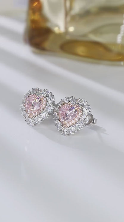 Pirmiana Elegant and Luxury 3.35ct Simulated Diamond Earrings 18K Gold Jewelry Engagement Gift Women