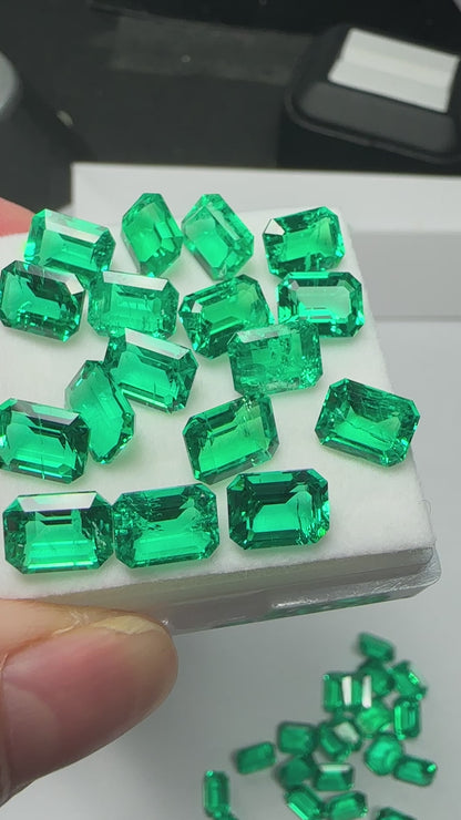 Pirmiana  0.78-11.17ct Lab Grown Emeralds Loose Gemstones for Jewelry Making