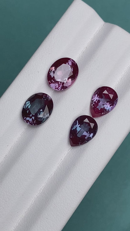 Pirmiana Lab Grown Alexandrite Loose Gemstones for Jewelry Making