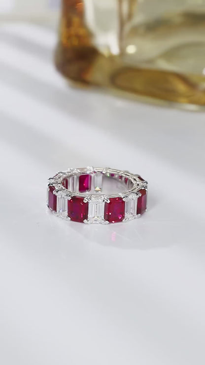Pirmiana New 18K Gold 5.84ct Lad Grown Ruby Ring High Fine Jewelry for Men Party Gift