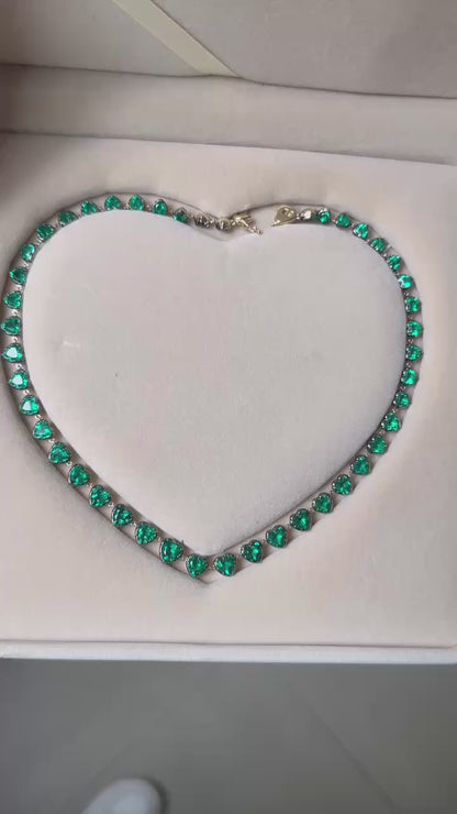 Pirmiana Jewelry Classic Design Green 14k Gold 39ct Lab Grown Emerald Pendant Necklace Gemstone Jewelry
