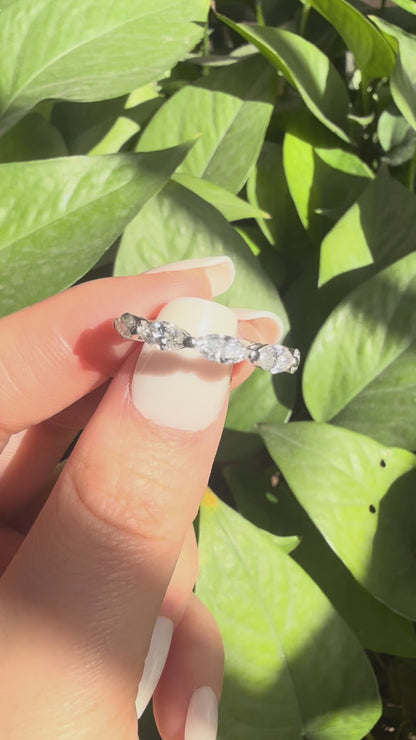 Primiana 2025 New Classic Style 18K White Gold 3x6mm 0.2ct Each Marquise Shape Main Stone Lab Diamond Eternal Ring Girlfriend Gif