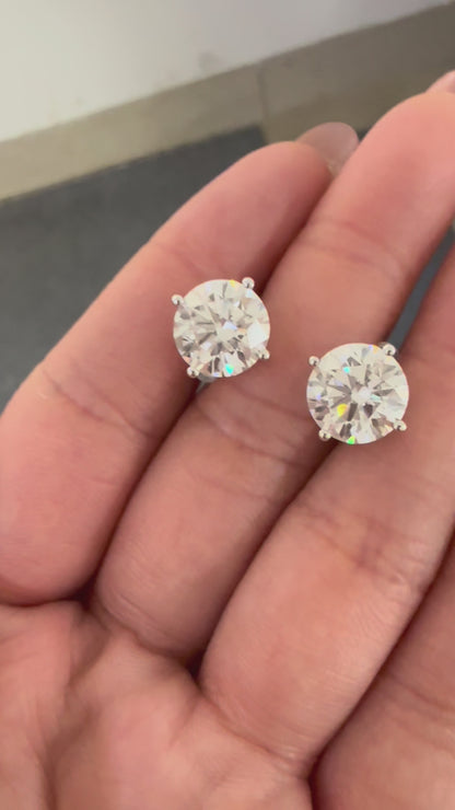 Pirmiana Custom Design 18K White Gold Earrings for Women 3ct F VS2 Lab Grown Diamond Jewelry