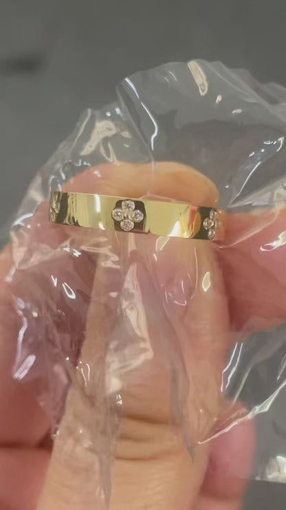 Pirmiana Custom Design 18k Yellow Gold Round Shape 1.2mm Lab Grown Diamond Ring