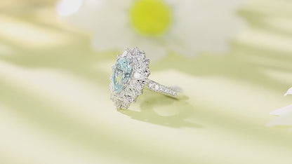 Pirmiana Elegant and Luxury 2.6ct Simulated Diamond Rings 18K Gold Jewelry Engagement Gift Women