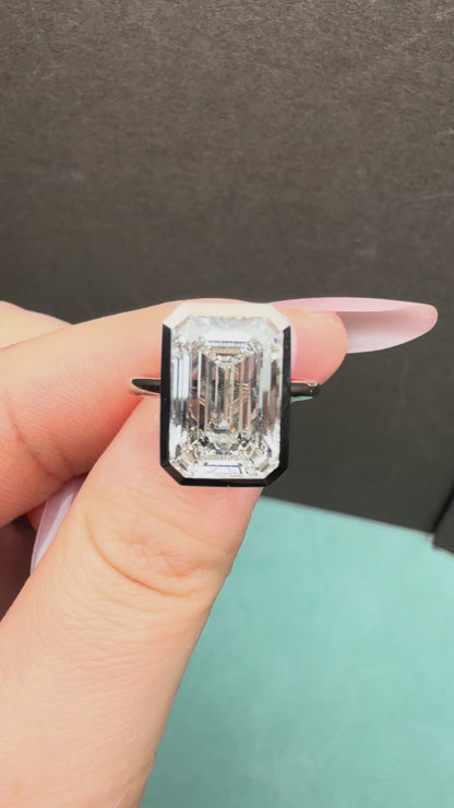 Pirmiana Jewelry Customized 18k White Gold 6ct Lab Grown Diamond Rings Engagement Wedding Band Rings for Women Fine Jewelry