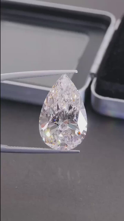 Pirmiana  2-5.5CT Pear Shape Lab Grown Diamond F VS1 2EX N Not Change Color  With IGI Certificate