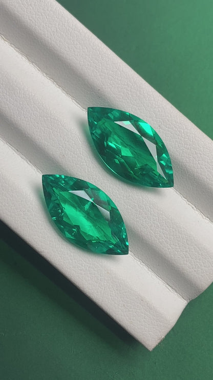 Pirmiana  0.06-6.16ct Marquise Cut Lab Grown Emeralds Loose Gemstones for Jewelry Making