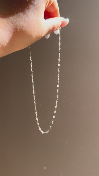 Pirmiana Jewelry Customized 14k Yellow Gold 2.5X4.5MM  0.1ct each marquist Lab Grown Diamond Necklace for Women Party Gift