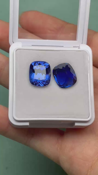 Pirmiana 7.308ct Cushion Lab Grown Sapphire Loose Gemstones for Jewelry Making