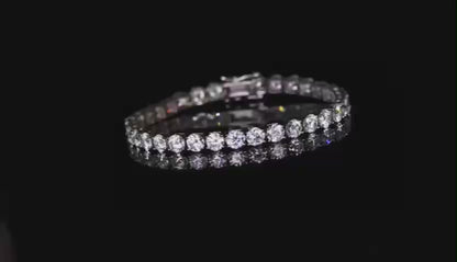Pirmiana New Fashion Classic Moissanite Tennis Chain Bracelets and Necklaces S925 Silver Jewelry Party Gift