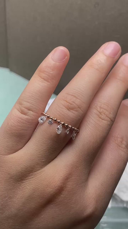 Ruif custom make 14k rose gold lab grown diamond for women daily wear