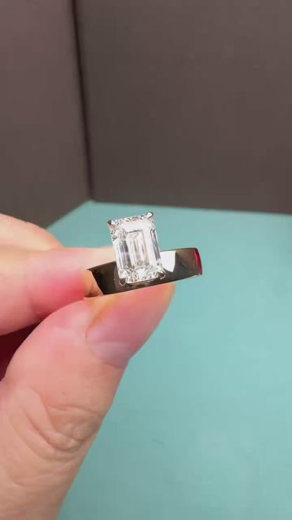 Pirmiana Jewelry Custom Design 18k Yellow Gold Ring for Women 3ct Lab Grown Diamond Jewelry