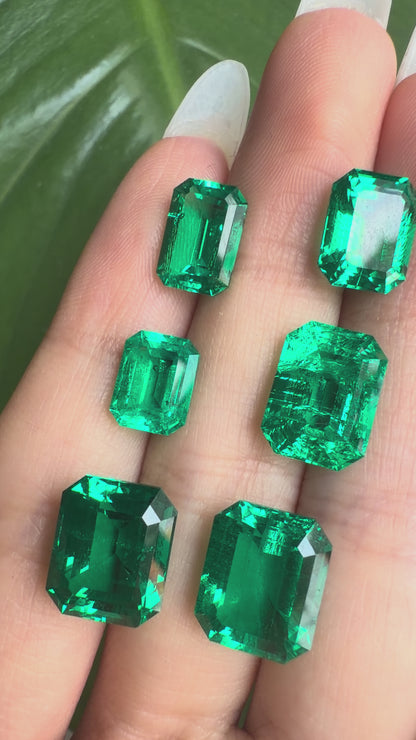 Pirmiana  0.78-11.17ct Lab Grown Emeralds Loose Gemstones for Jewelry Making