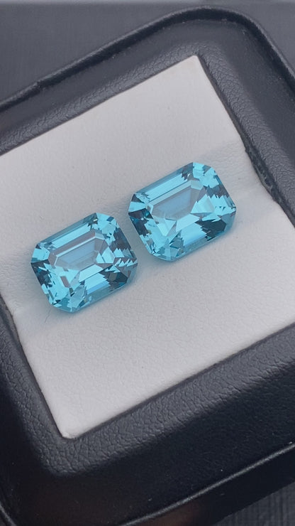 Pirmiana  1.79-9ct Emerald Cut Lab Grown Aquamarine Sapphire  Loose Gemstones for Jewelry Making