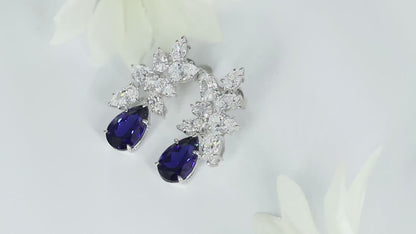 Pirmiana New Arrival 8.83ct Lab Grown Sapphire Earring Studs S925 Silver Jewelry Earrings for Women