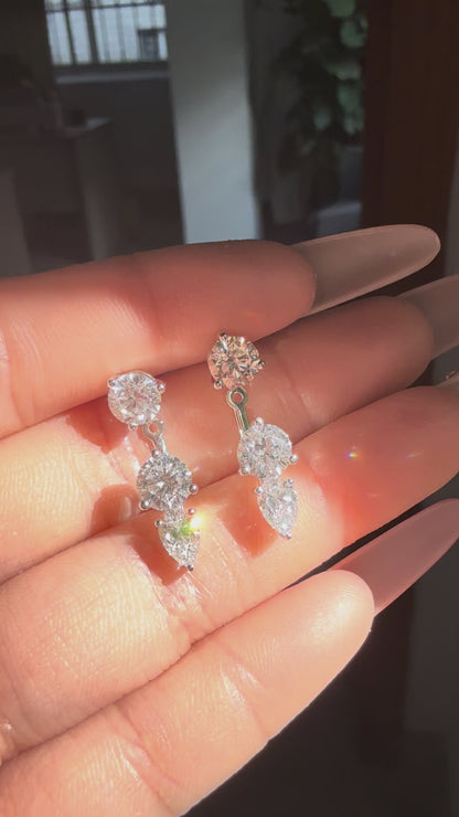 Pirmiana Customized 14k white Gold 4.5ct total Lab Grown Diamond Earrings for Women Party Gift