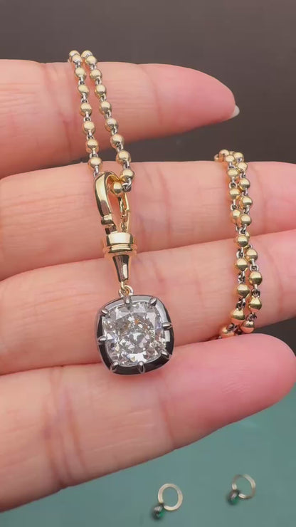 Pirmiana Customized 18k Yellow Gold 2.51ct Lab Grown Diamond Pendant for Women Party Gift