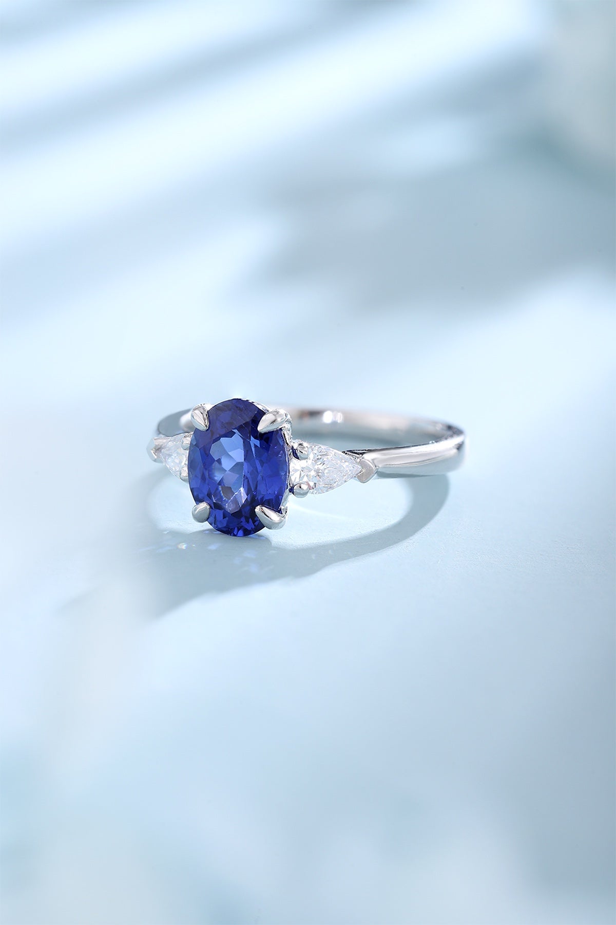 Pirmiana New Design Jewelry S925 Silver 2.22ct Lab Grown Blue Sapphire Ring for Women/Men  Wedding Gifts