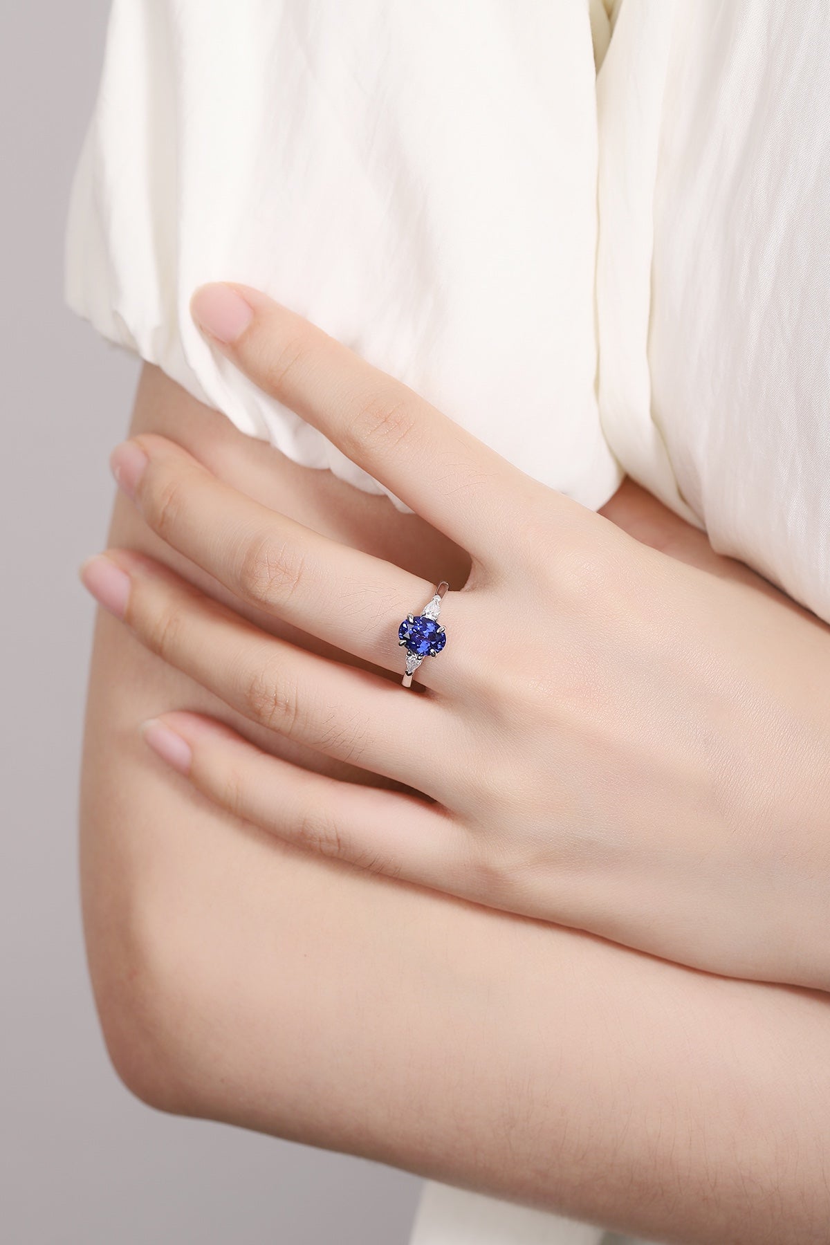 Pirmiana New Design Jewelry S925 Silver 2.22ct Lab Grown Blue Sapphire Ring for Women/Men  Wedding Gifts