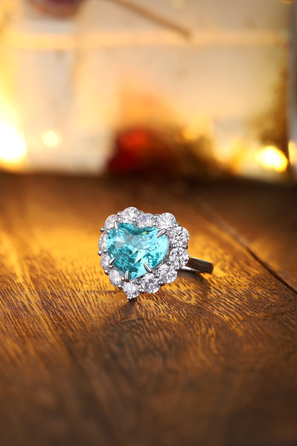 Pirmiana Hot Sale S925 Silver 9.35ct Lab Grown Paraiba Sapphire Ring Engagementring Women