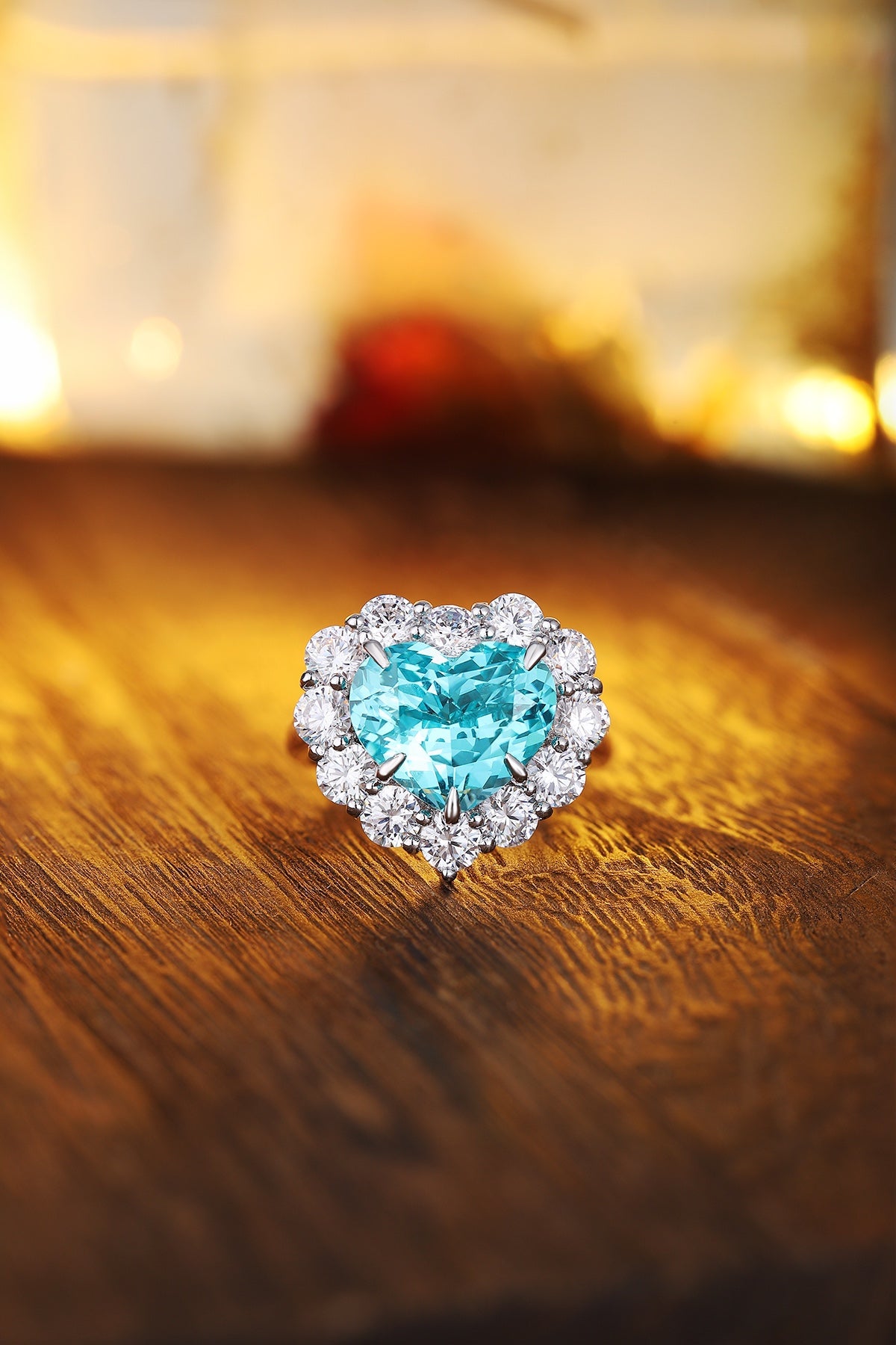 Pirmiana Hot Sale S925 Silver 9.35ct Lab Grown Paraiba Sapphire Ring Engagementring Women
