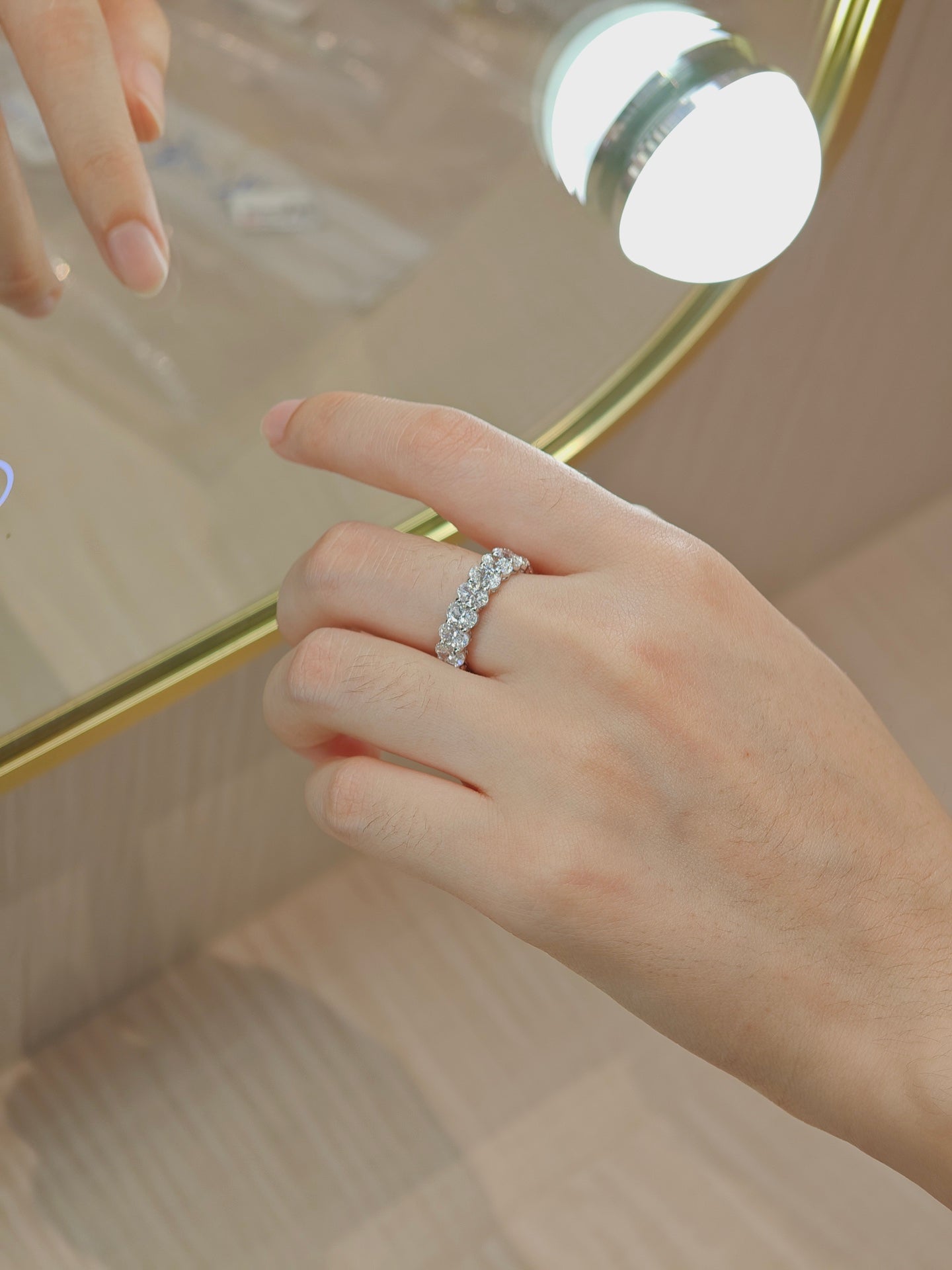 Pirmiana Customized 18K Gold 5.366ct Lab Grown Diamond Ring  Engagement Band Jewelry for Women/Men Gifts