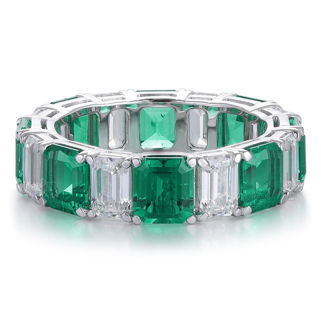 Pirmiana 2024 Hot Sale 18k Gold 3.88ct Lab Grown Emerald Ring Women Engagement Fashion Finger Gemstone Jewelry