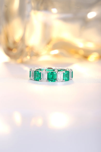 Pirmiana 2024 Hot Sale 18k Gold 3.88ct Lab Grown Emerald Ring Women Engagement Fashion Finger Gemstone Jewelry