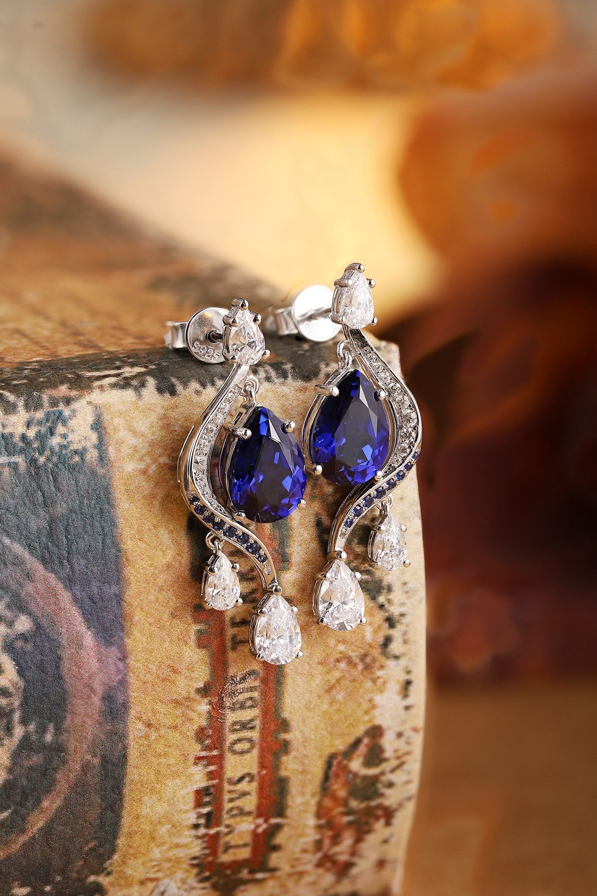Pirmiana New Arrival 5.2ct Lab Grown Sapphire Earring Studs S925 Silver Jewelry Earrings for Women