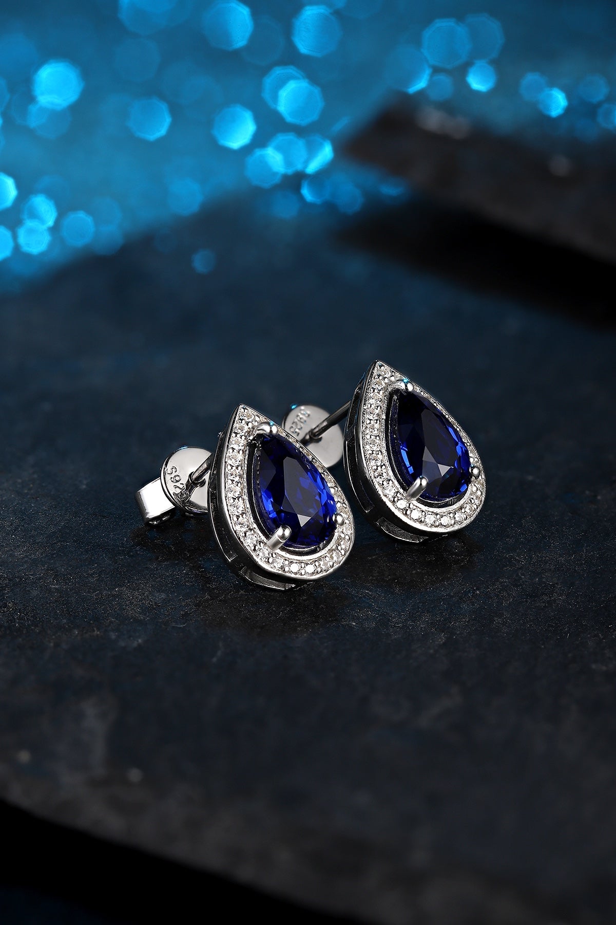 Pirmiana New Arrival 2.95ct Lab Grown Sapphire Earring Studs S925 Silver Jewelry Earrings for Women