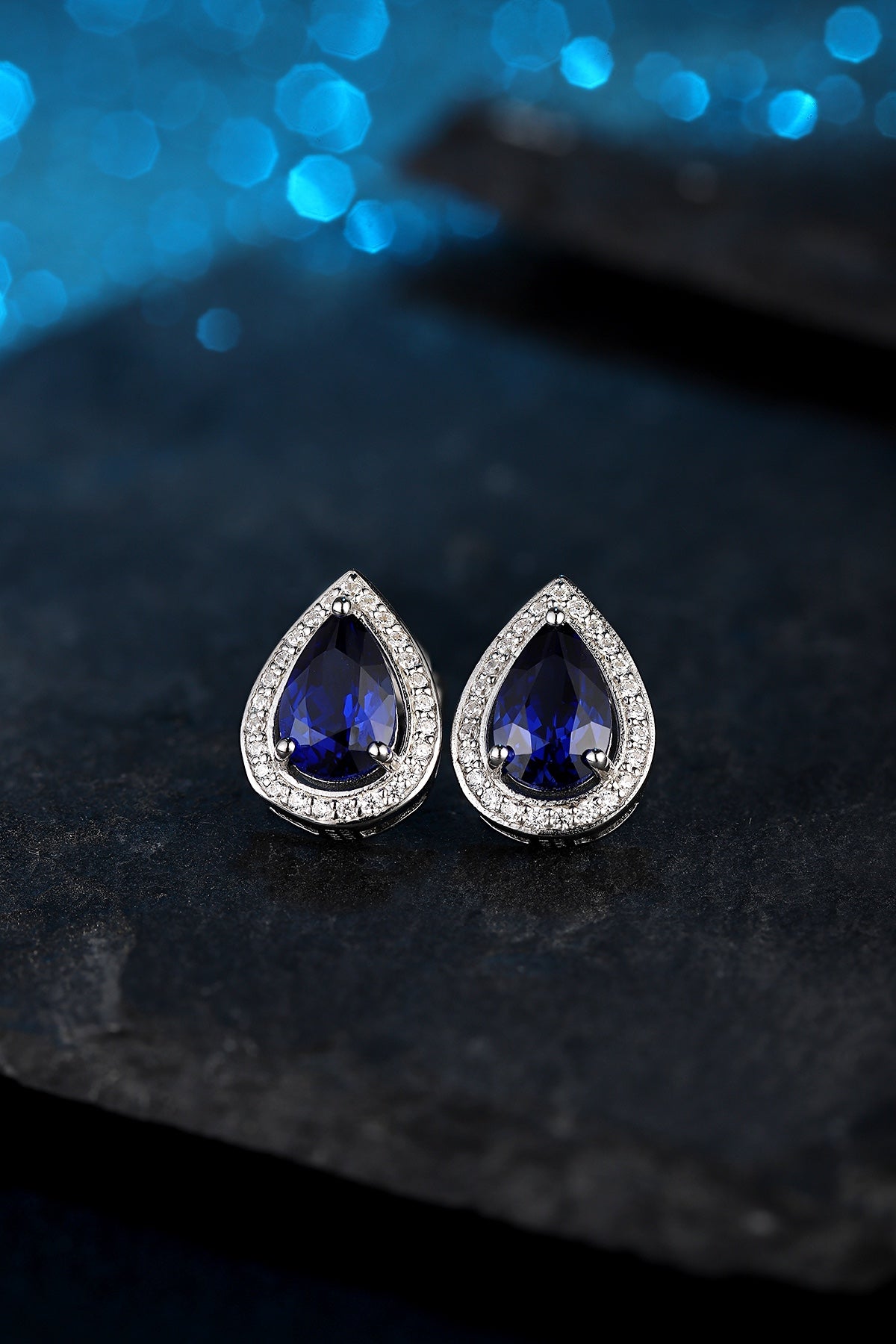 Pirmiana New Arrival 2.95ct Lab Grown Sapphire Earring Studs S925 Silver Jewelry Earrings for Women