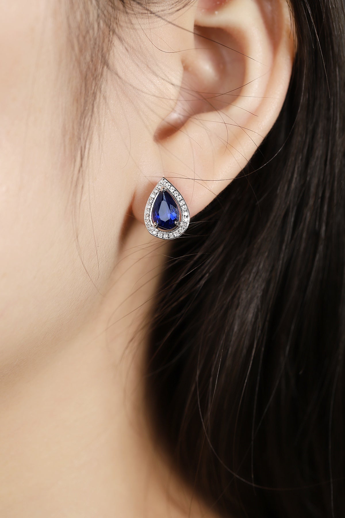 Pirmiana New Arrival 2.95ct Lab Grown Sapphire Earring Studs S925 Silver Jewelry Earrings for Women
