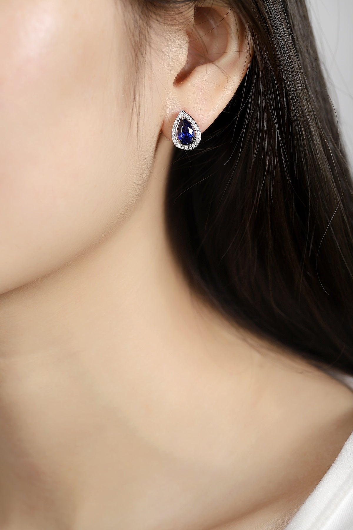 Pirmiana New Arrival 2.95ct Lab Grown Sapphire Earring Studs S925 Silver Jewelry Earrings for Women