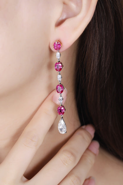 Pirmiana New Arrival 10.1ct Lab Grown Ruby Earring Studs 18K Gold Jewelry Earrings for Women