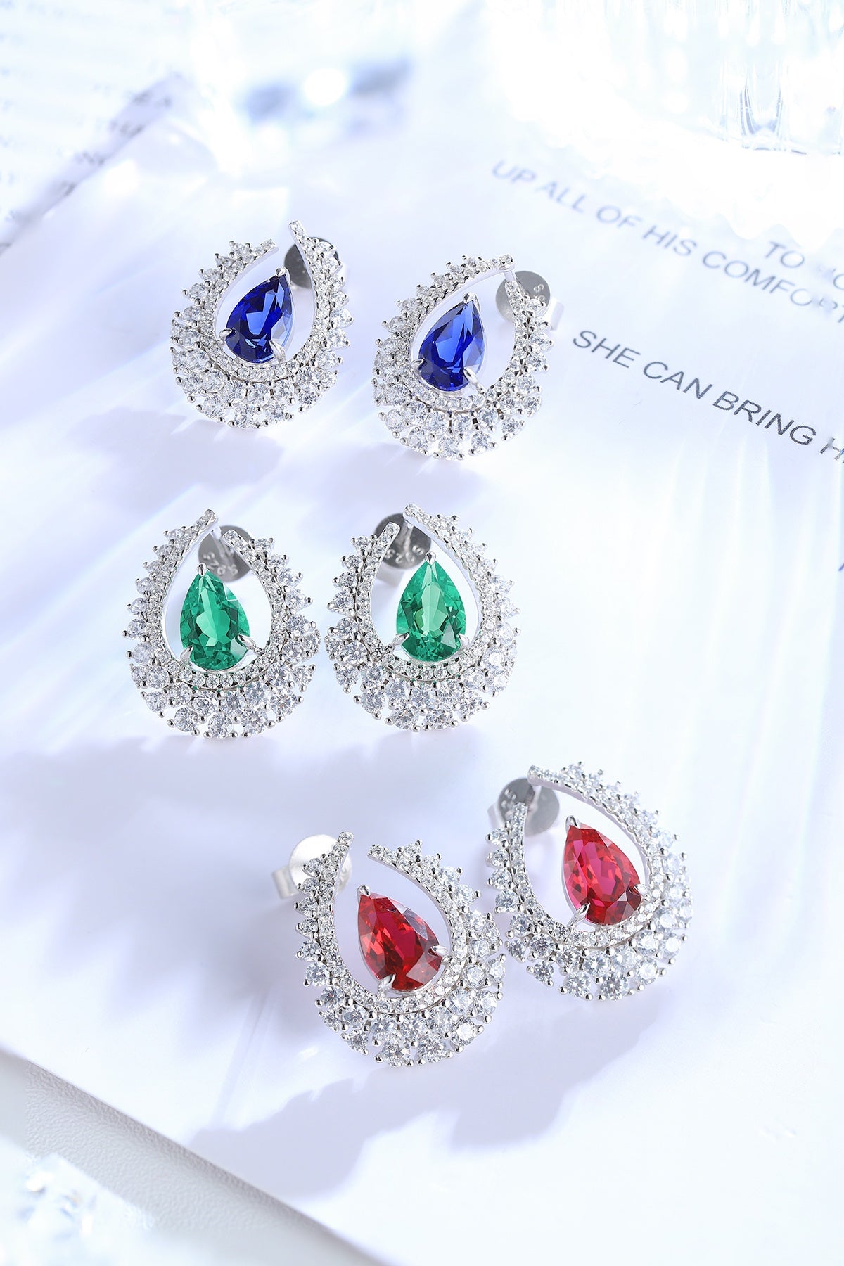 Pirmiana New Arrival 1.51ct Lab Grown Ruby Earring Studs S925 Silver Jewelry Earrings for Women