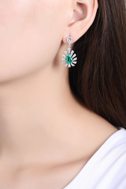 Pirmiana New Arrival S925 Silver 2.28ct Lab Grown Emerald Stainless Steel Earrings for Women