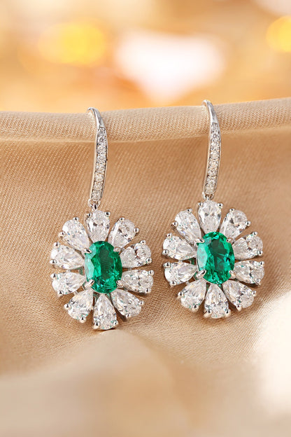 Pirmiana New Arrival S925 Silver 1.45ct Lab Grown Emerald Stainless Steel Earrings for Women